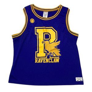 Harry Potter Mens Ravenclaw Box Lunch Jersey Shirt Size Blue Yellow 2XL XXL .